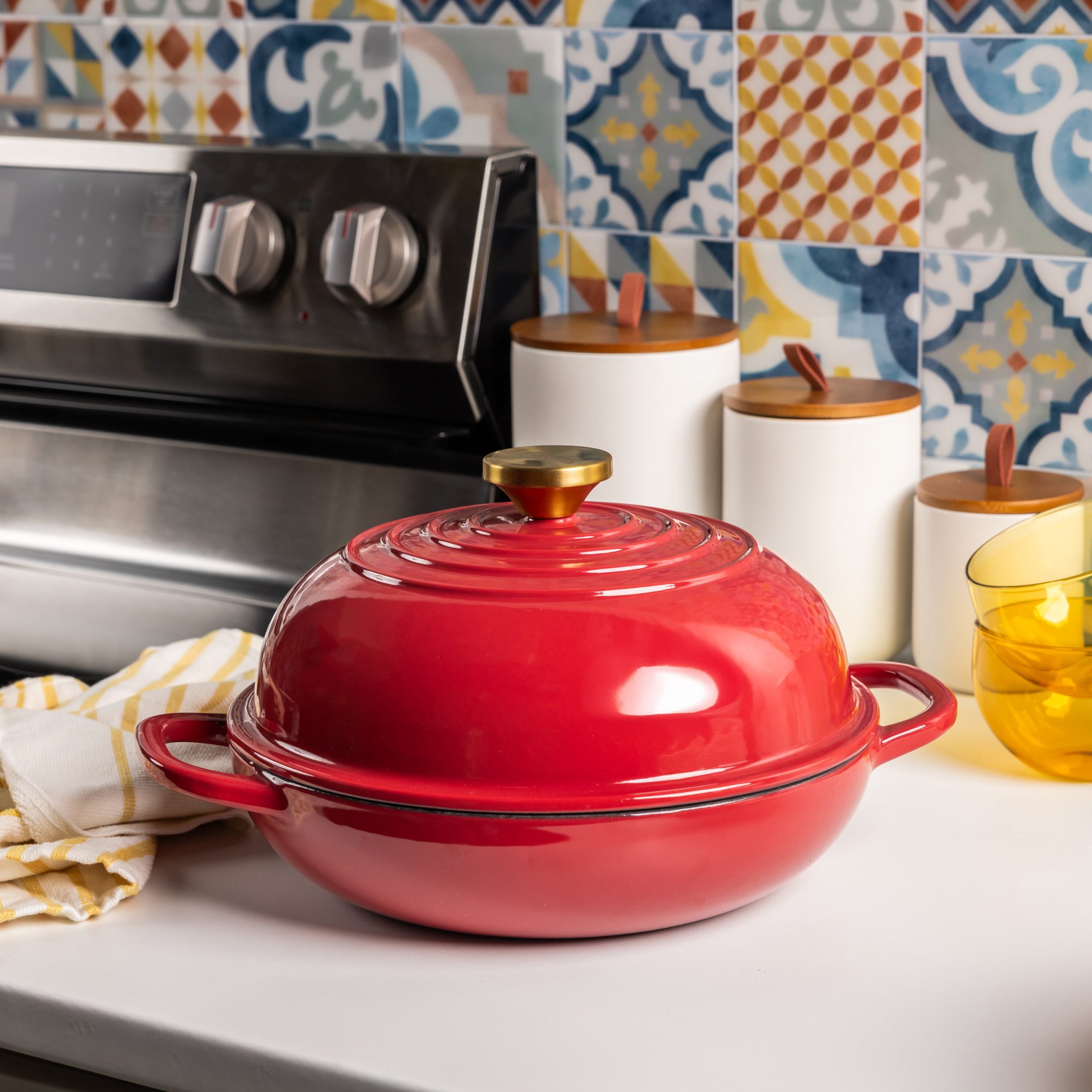 10.35 Inch Enameled Cast Iron Bread Oven - Image 13