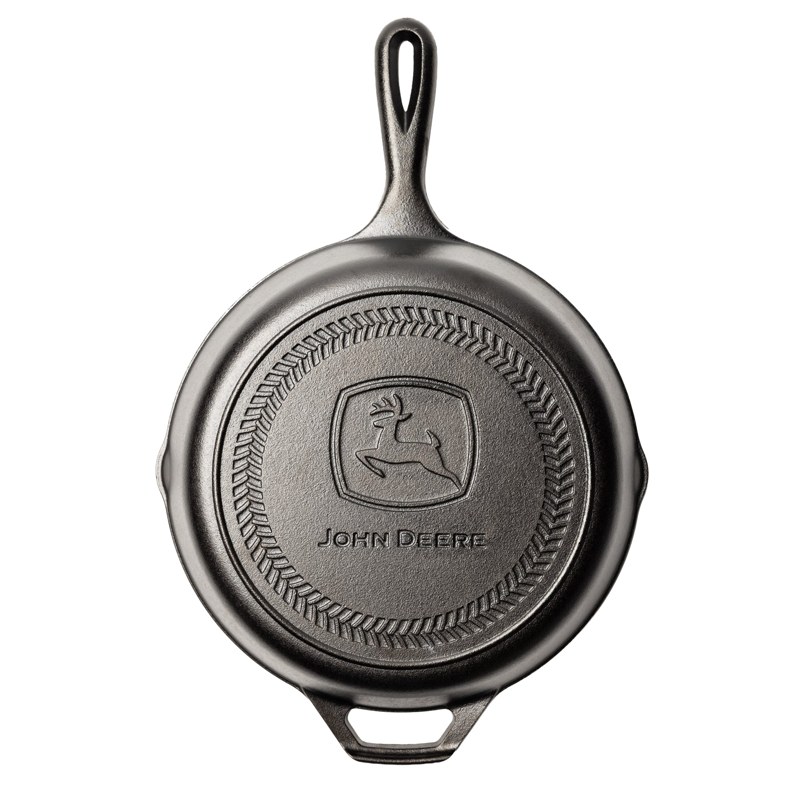 10.25 Inch Seasoned Cast Iron Skillet. John Deere Logo - Image 5