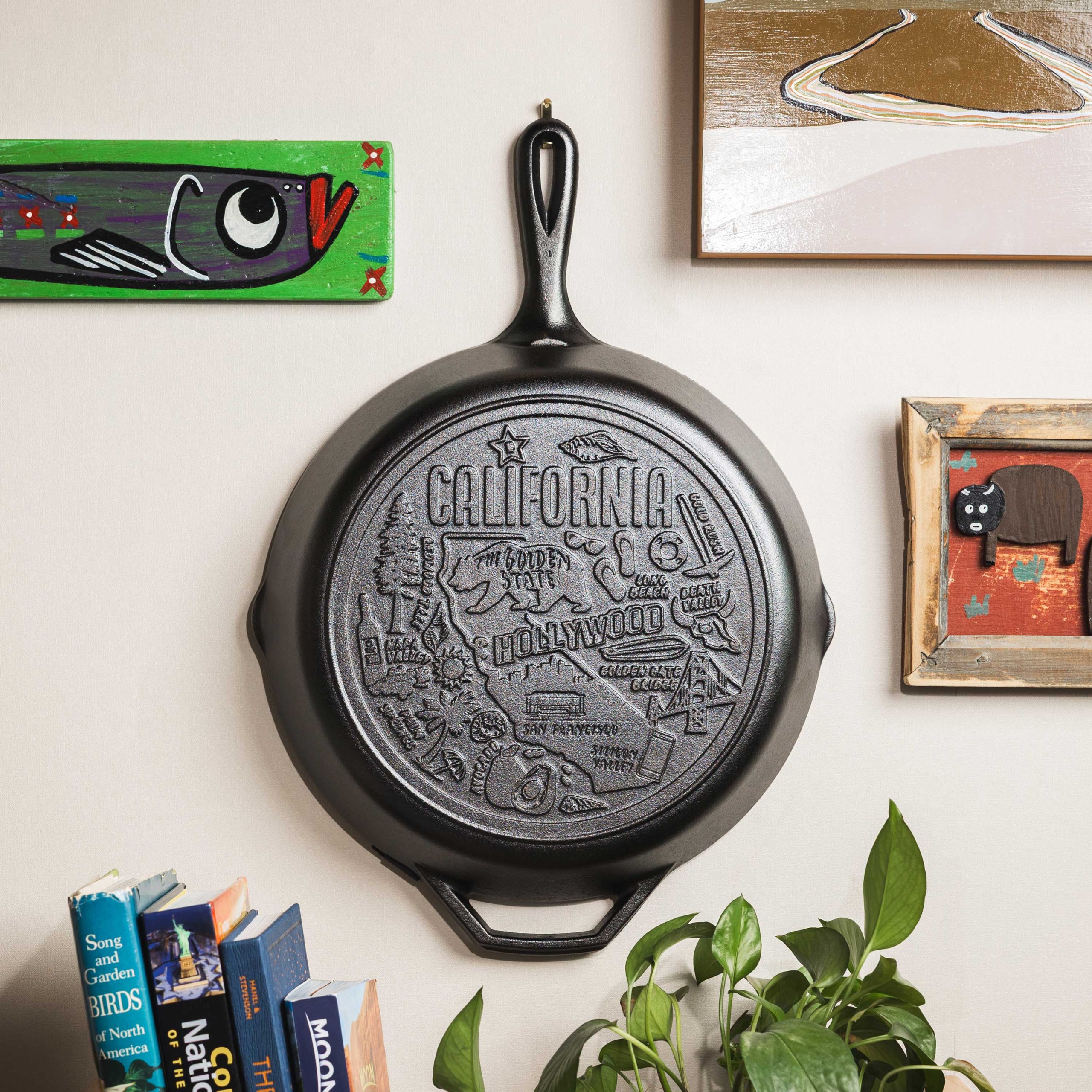 American Road Trip: 12 Inch Seasoned Cast Iron Skillet. California - Image 2
