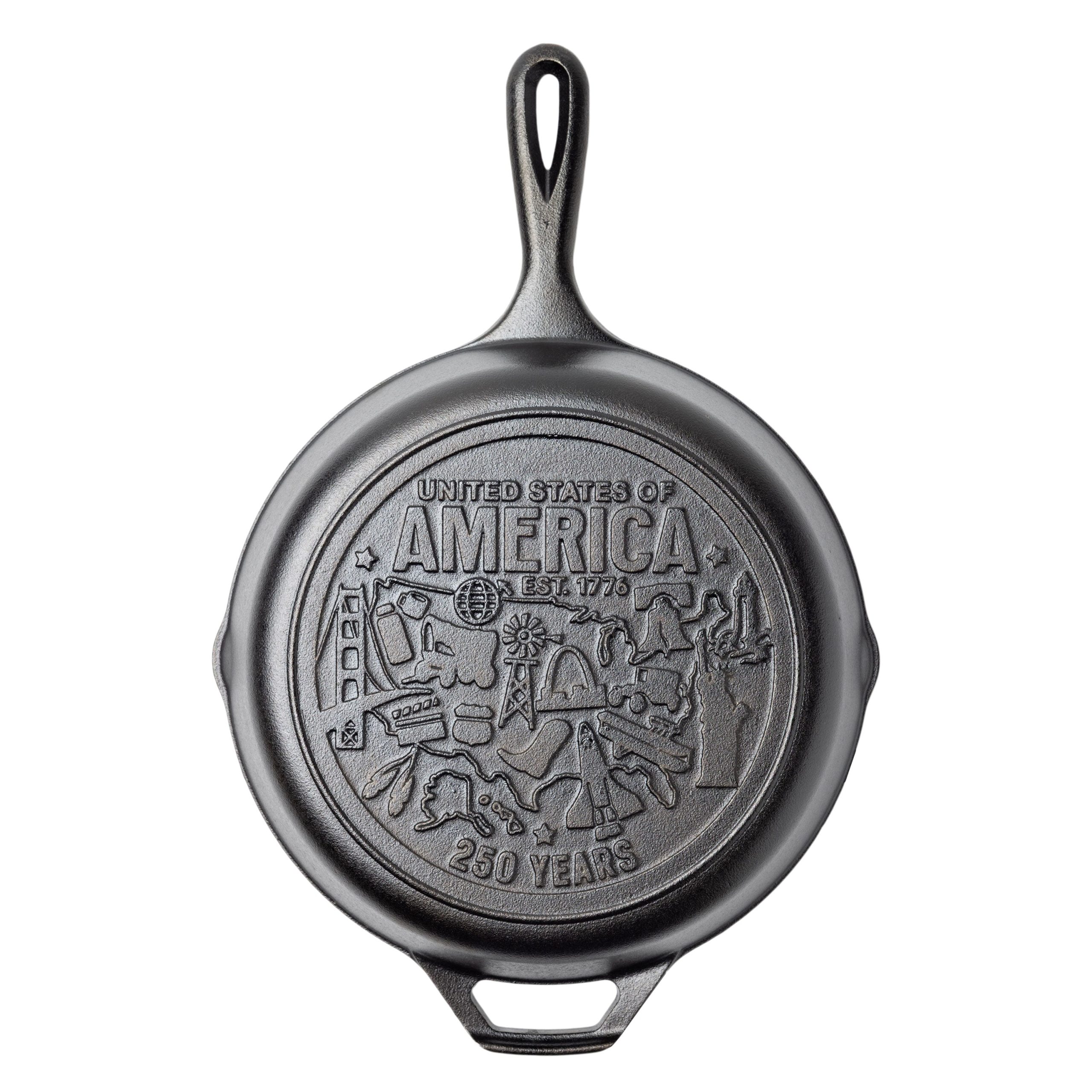 Lodge 10.25 Inch Seasoned Cast Iron Skillet. USA Icons