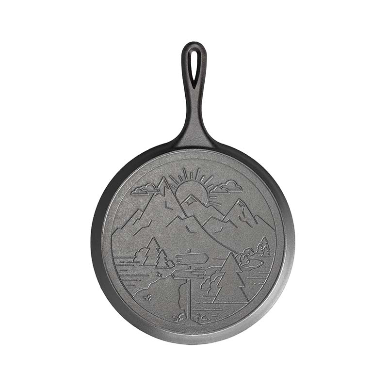 Wanderlust 10.5 Inch Cast Iron Mountain Griddle - Image 9